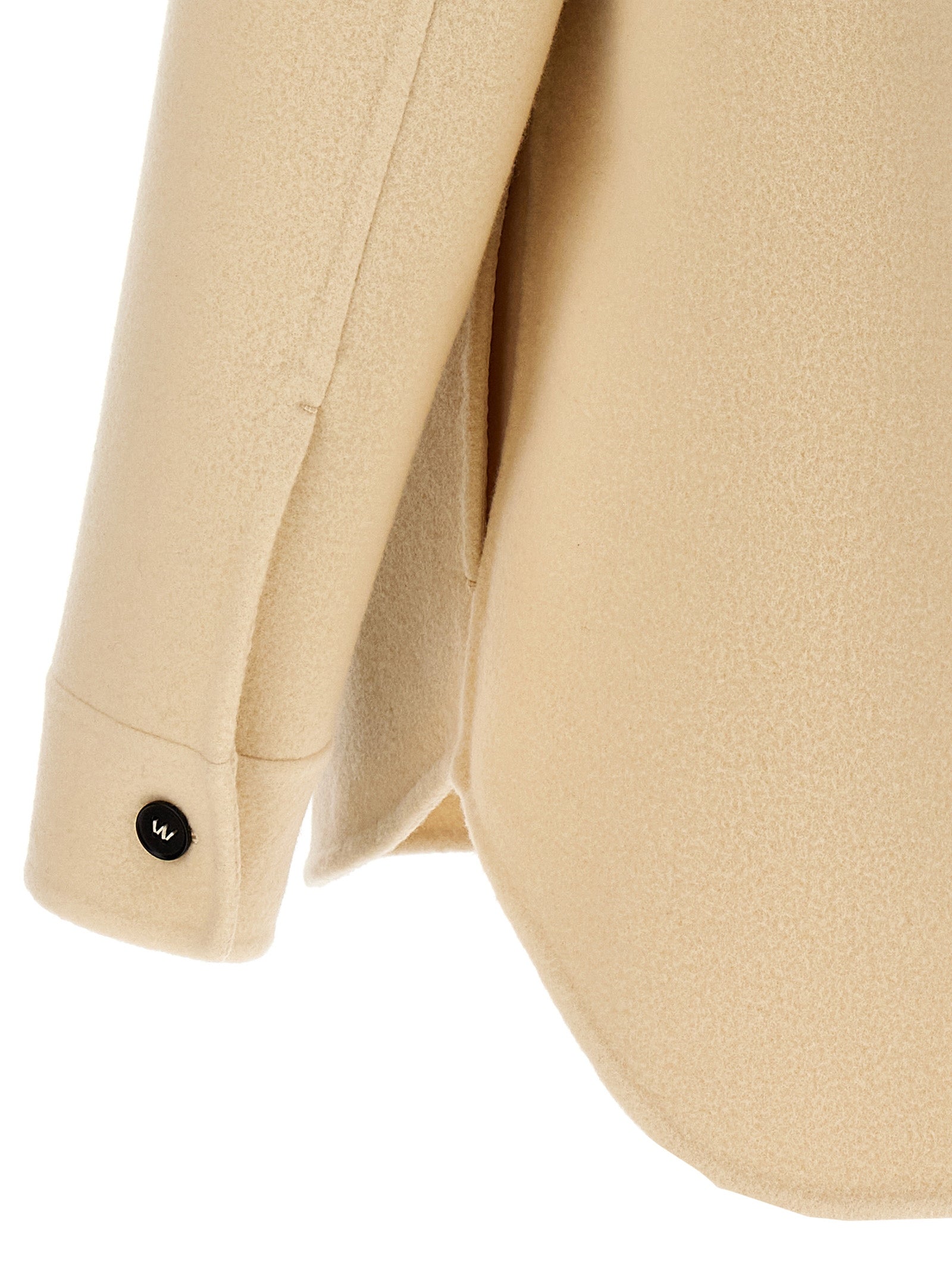 Jil Sander Beige Virgin Wool Coat
