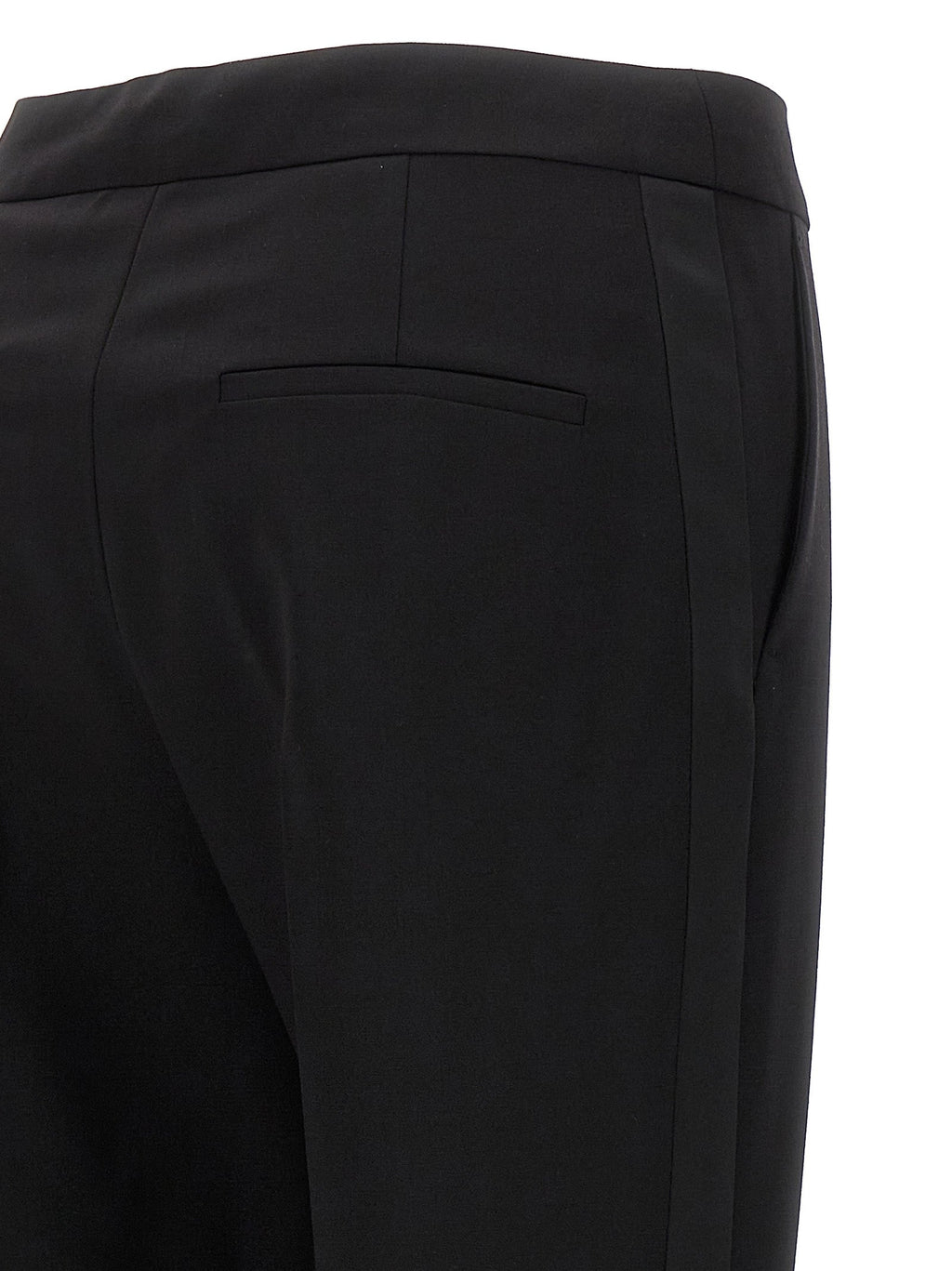Max Mara Black Virgin Wool Dress Pants