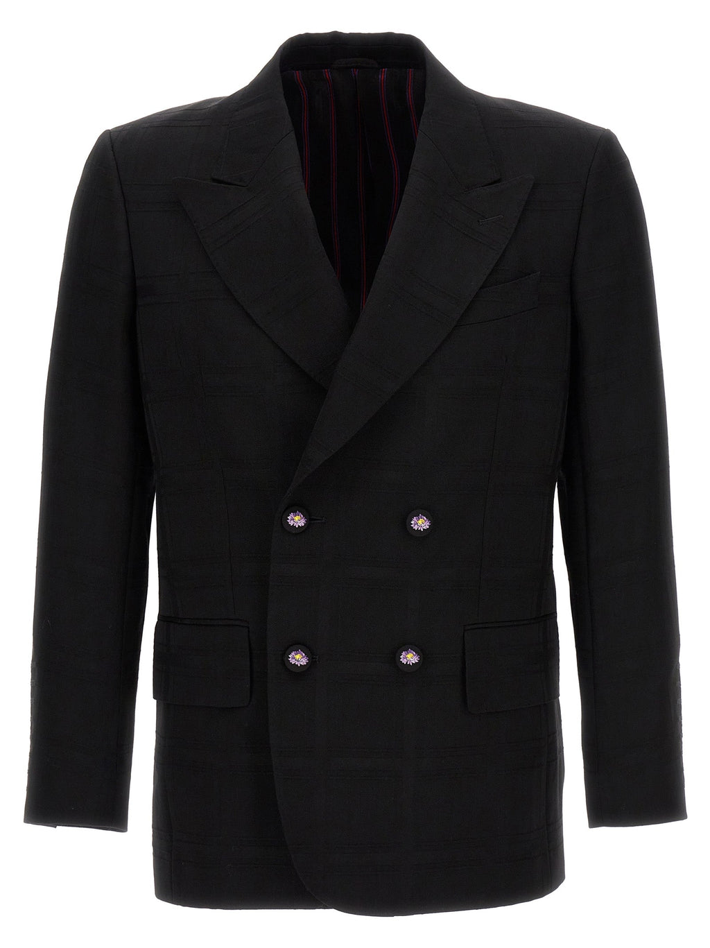 Etro Black Virgin Wool Blazer
