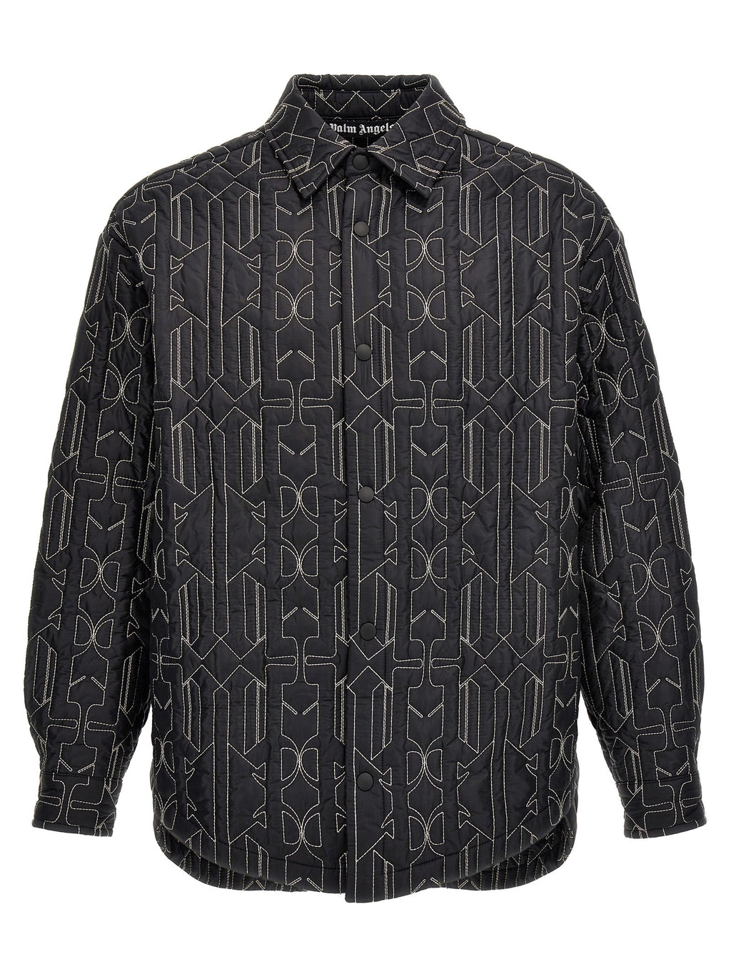 Palm Angels Gray Polyamide Shell Jacket
