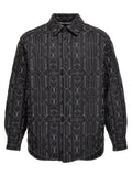 Palm Angels Gray Polyamide Shell Jacket