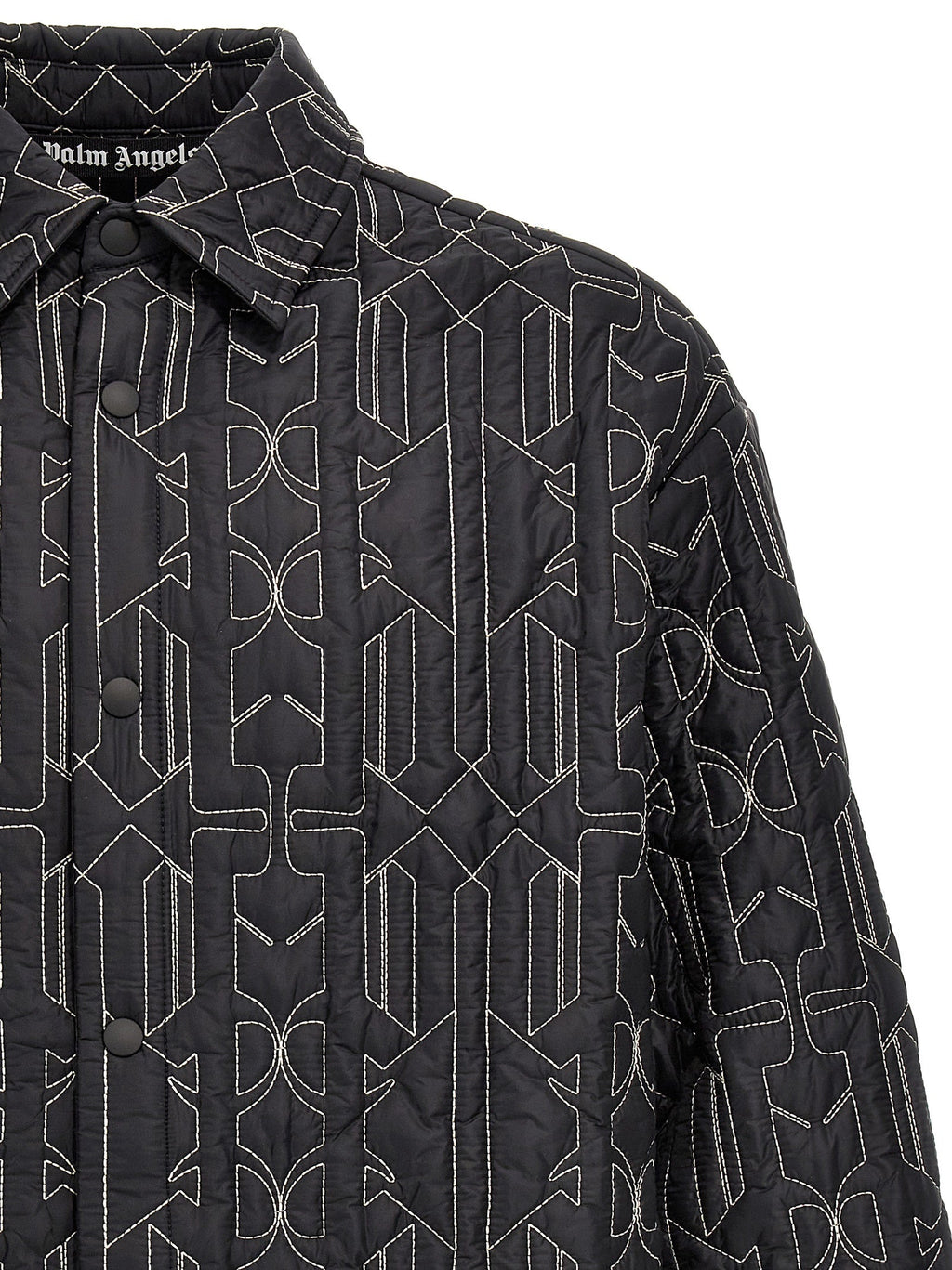 Palm Angels Gray Polyamide Shell Jacket