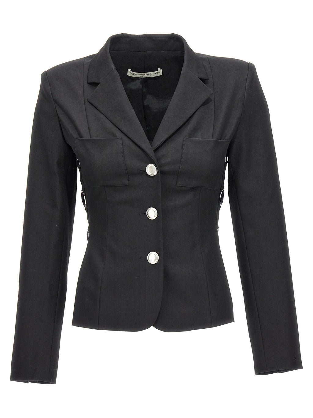 Alessandra Rich Black Wool Blazer