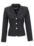 Alessandra Rich Black Wool Blazer