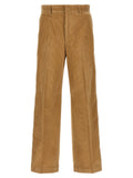 Palm Angels Beige Cotton Casual Pants