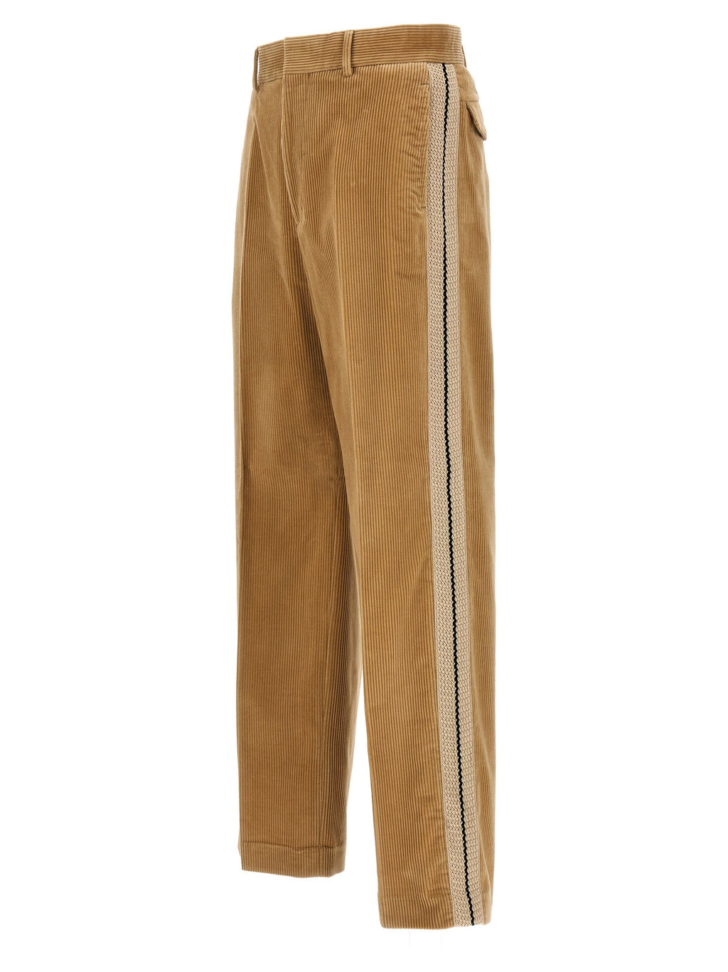 Palm Angels Beige Cotton Casual Pants