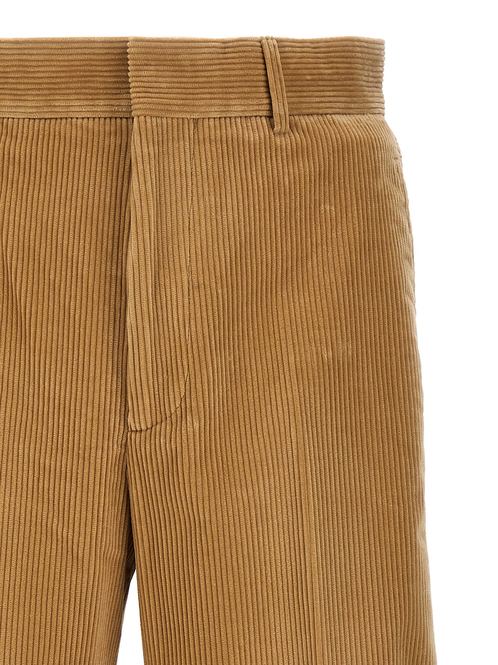 Palm Angels Beige Cotton Casual Pants