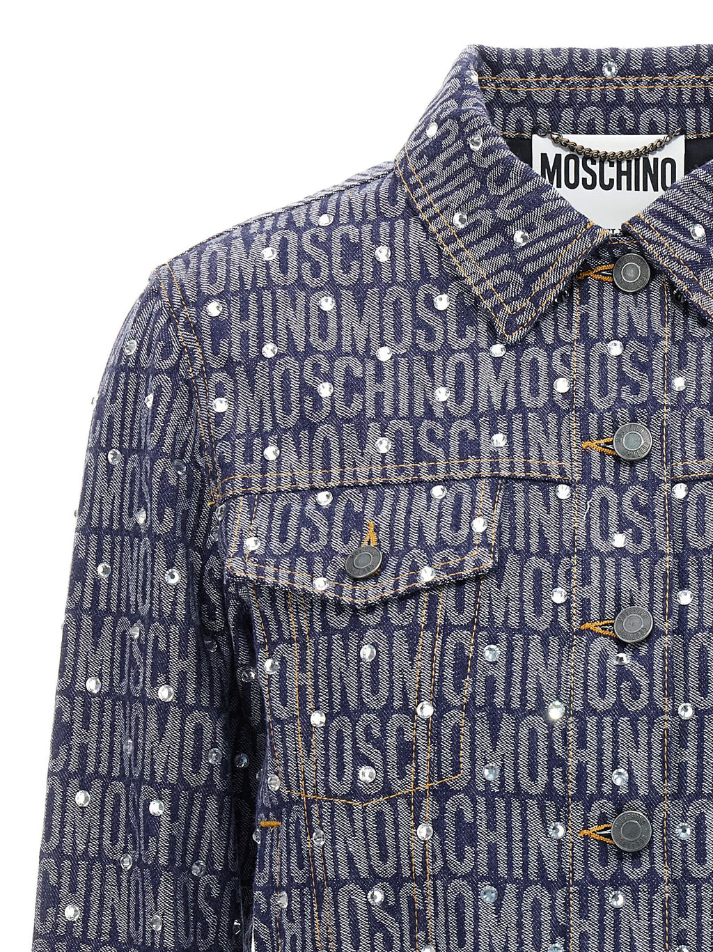 Moschino Blue Cotton Denim Jacket