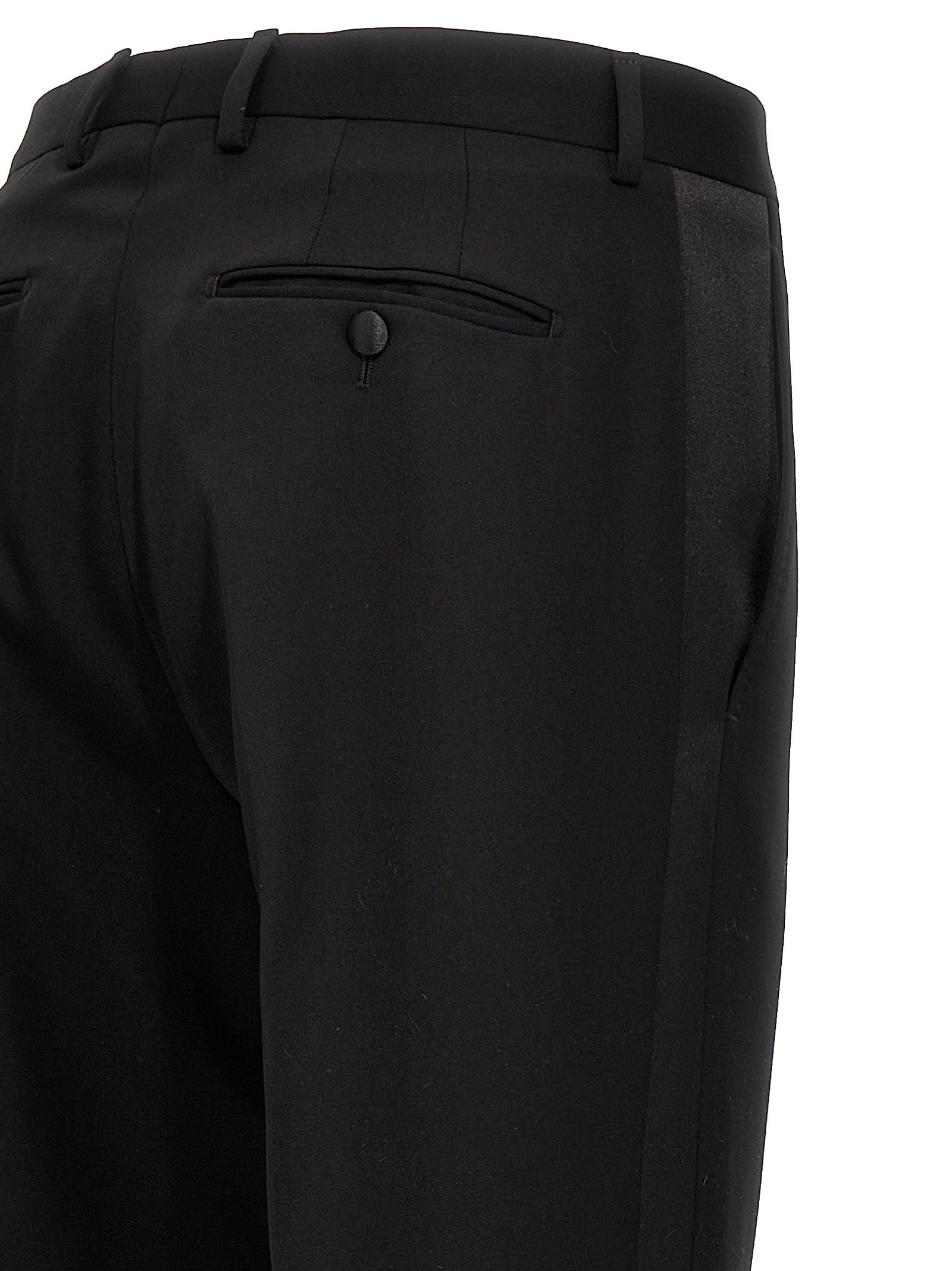 Lanvin Black Wool Dress Pants