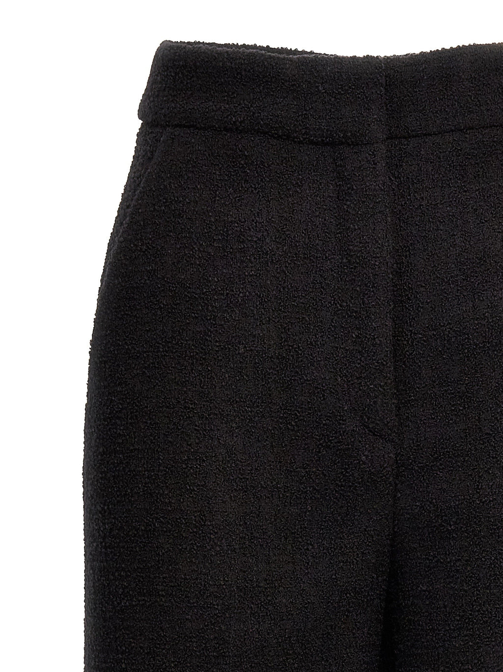Moschino Black Wool Cropped Pants
