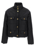 Moschino Black Polyamide Full-Length Jacket