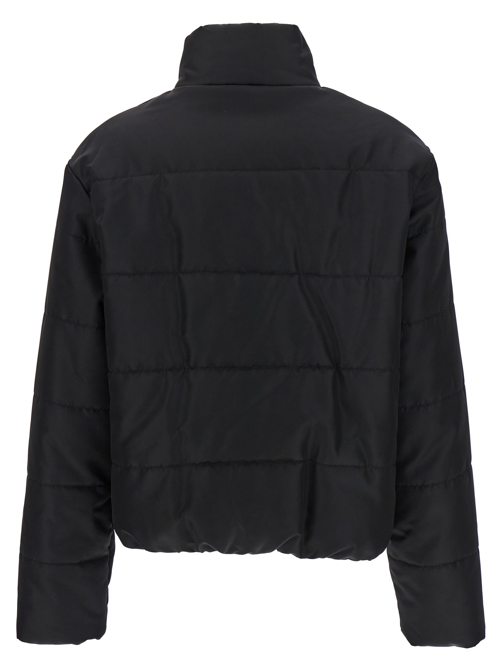 Moschino Black Polyamide Full-Length Jacket