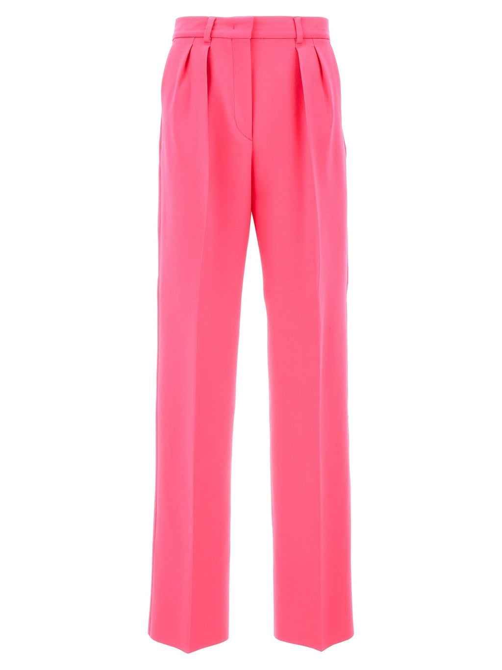 Sportmax Fuchsia Virgin Wool Casual Pants