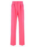Sportmax Fuchsia Virgin Wool Casual Pants