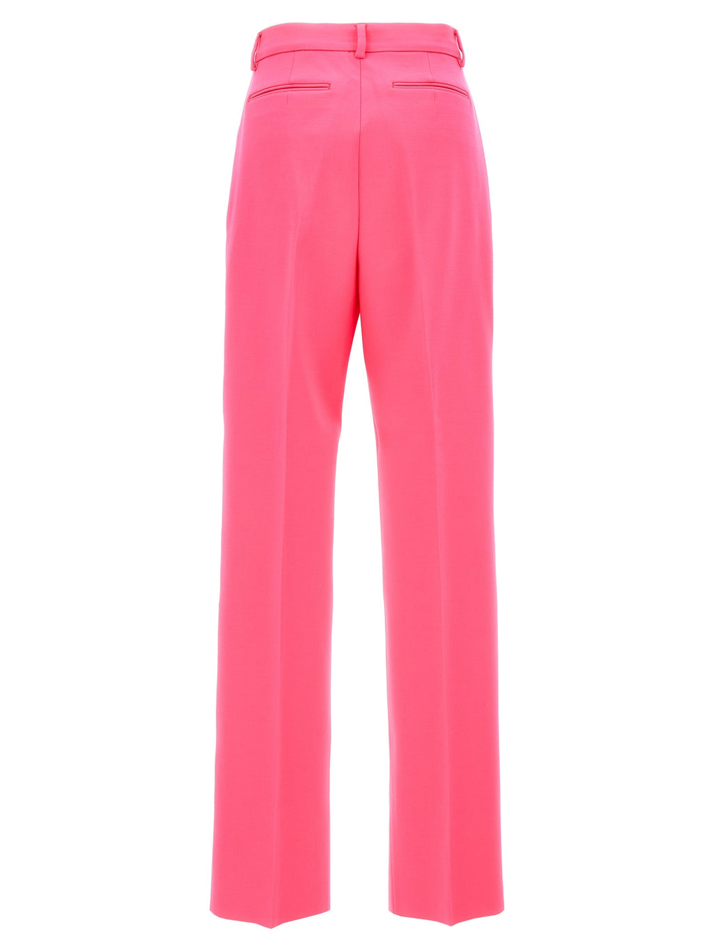 Sportmax Fuchsia Virgin Wool Casual Pants