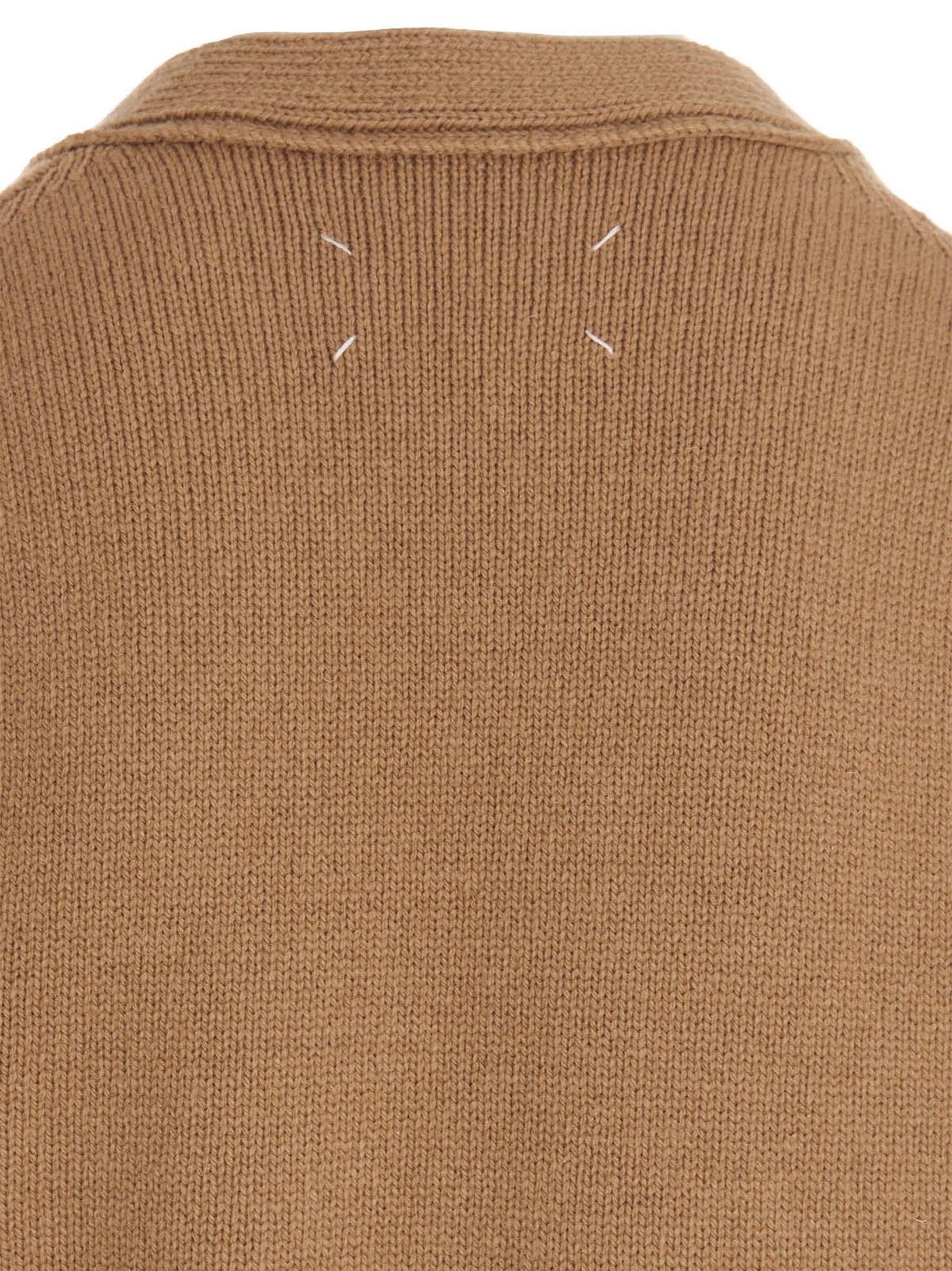 Maison Margiela Beige Wool Cardigan