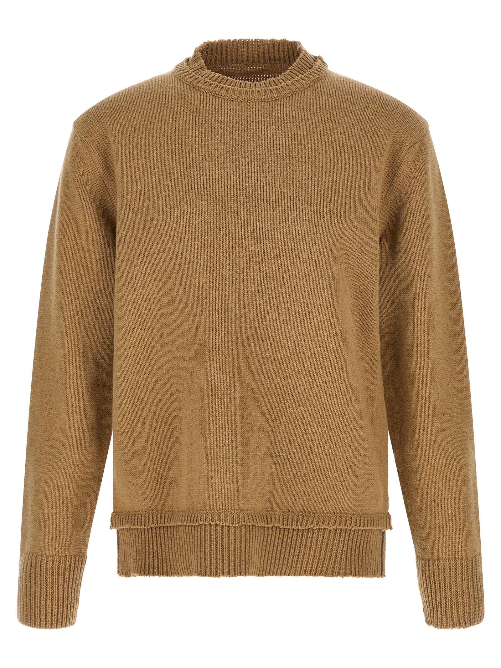 Maison Margiela Beige Wool Cardigan
