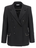 Off-White Black Virgin Wool Blazer