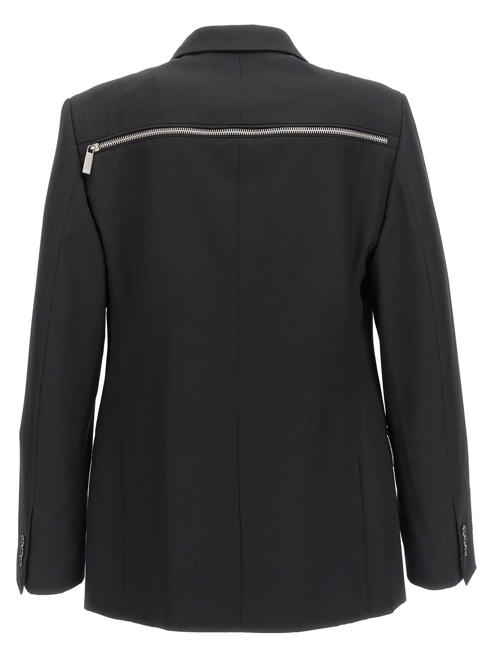 Off-White Black Virgin Wool Blazer