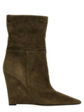 ALEVÌ Bicolor Suede Leather Ankle Boots