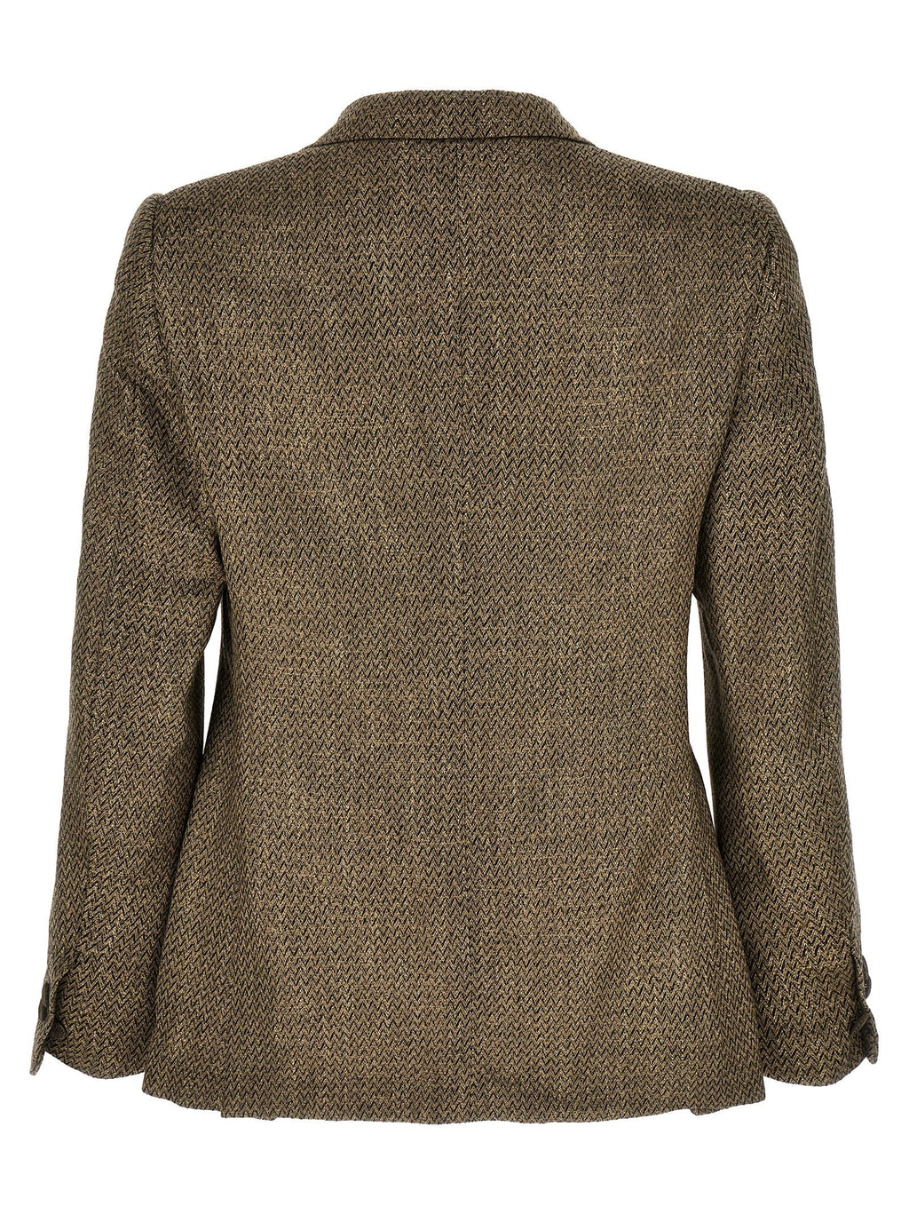 MAURIZIO MIRI Beige Alpaca Leather Blazer