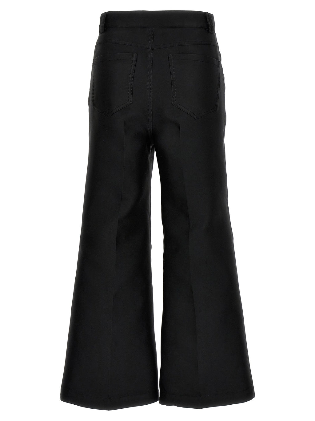 Giambattista Valli Black Polyester Flared Pants