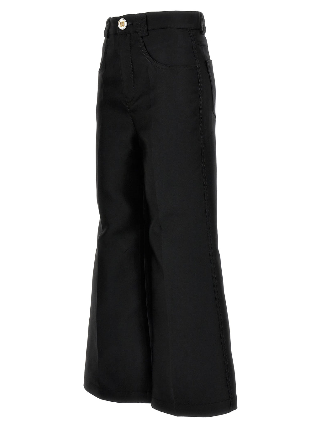 Giambattista Valli Black Polyester Flared Pants