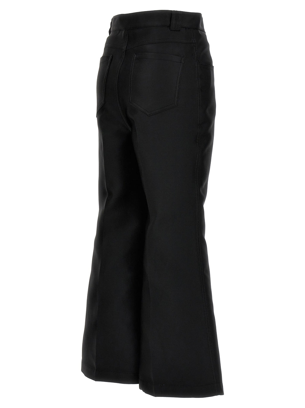 Giambattista Valli Black Polyester Flared Pants