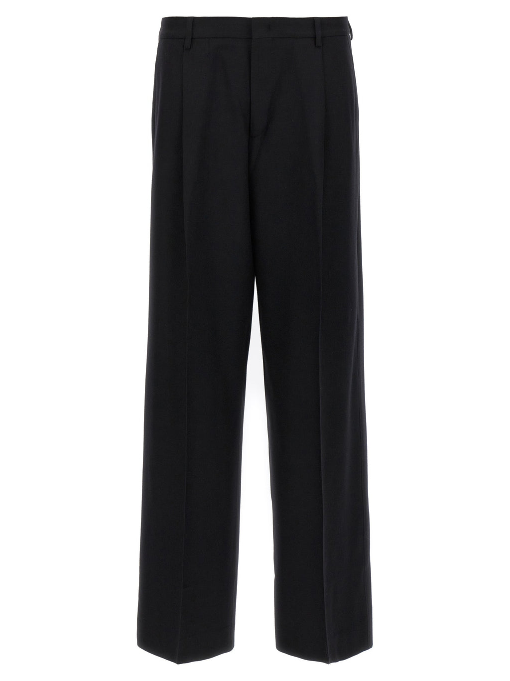 CELLAR DOOR Black Virgin Wool Dress Pants