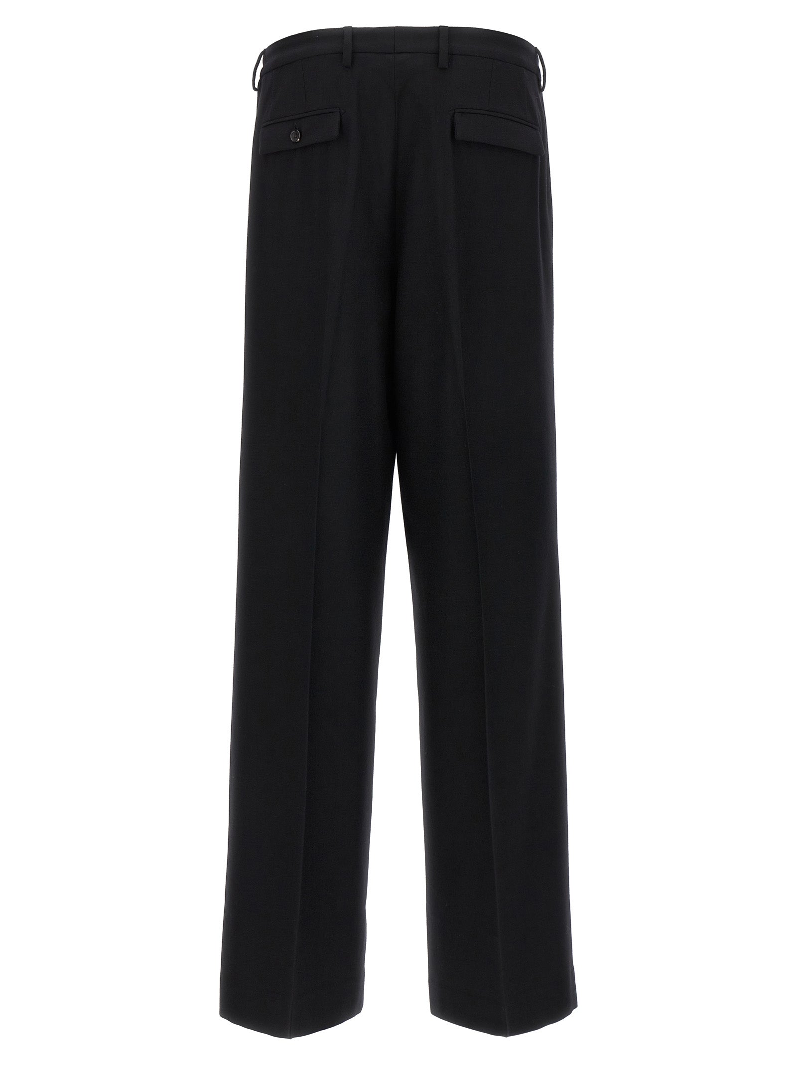CELLAR DOOR Black Virgin Wool Dress Pants