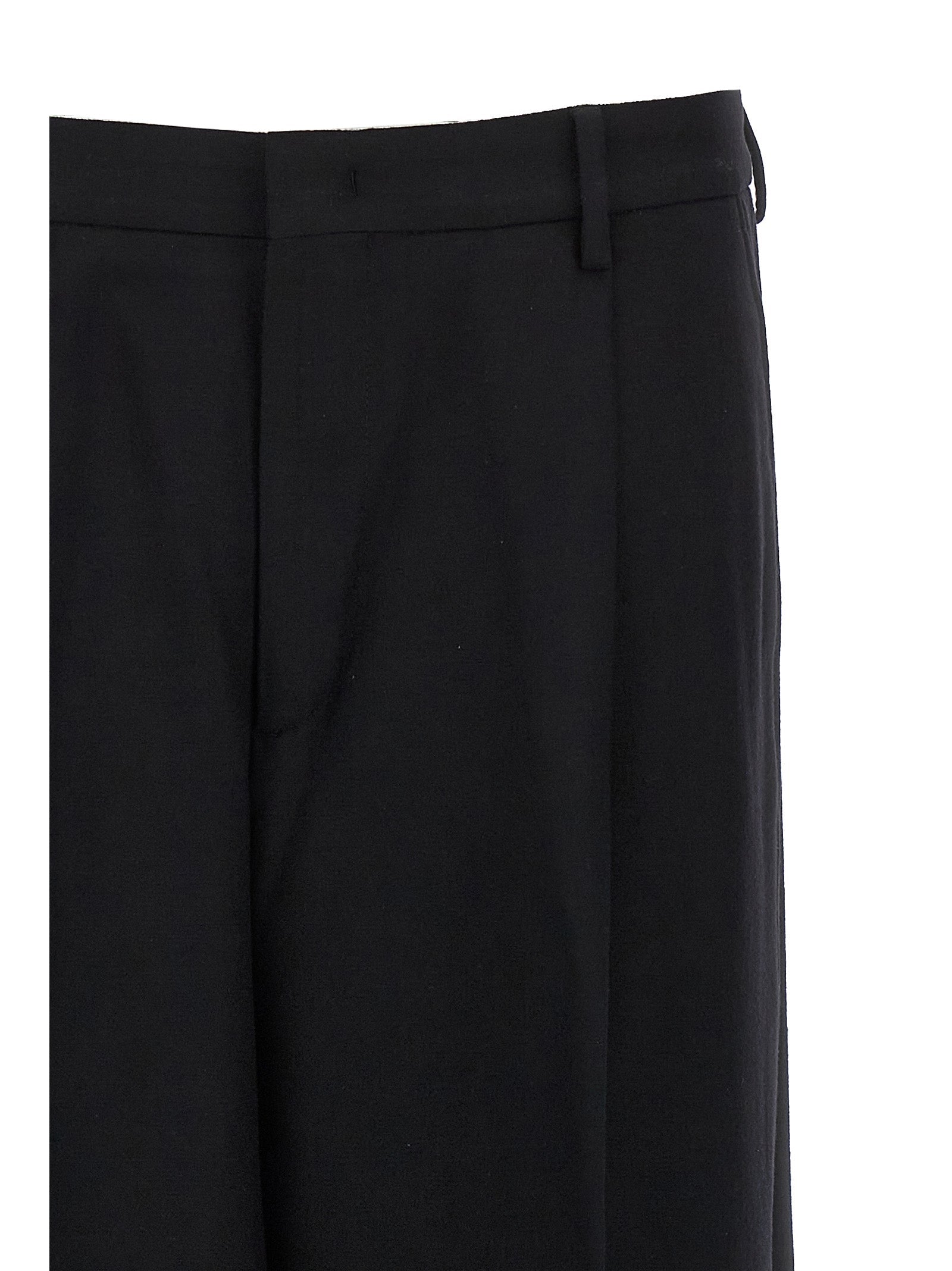 CELLAR DOOR Black Virgin Wool Dress Pants