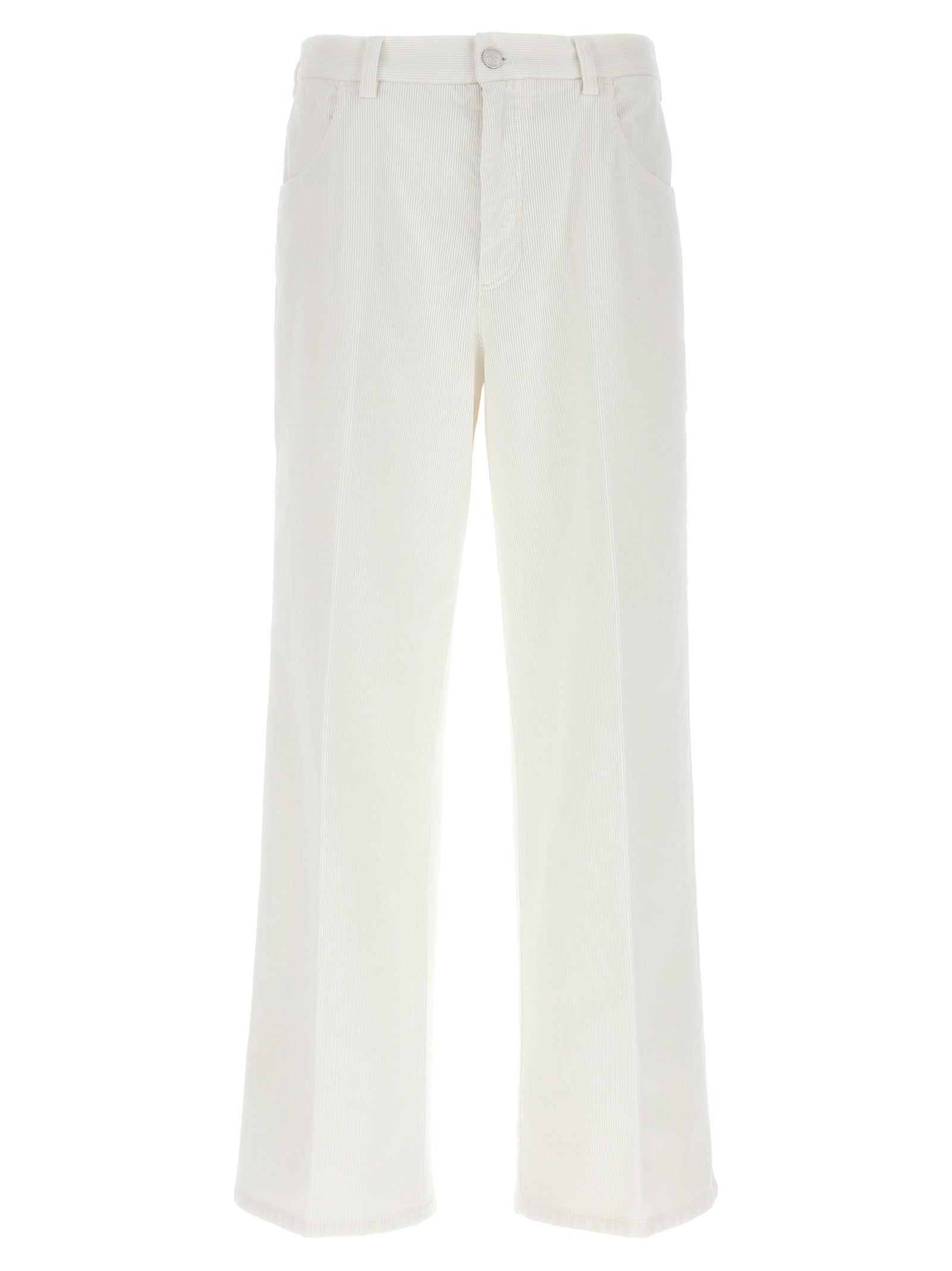 CELLAR DOOR White Cotton Casual Pants