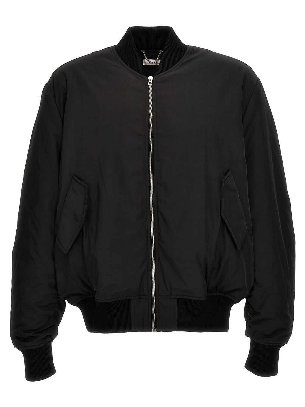 1989 Studio Black Polyester Bomber