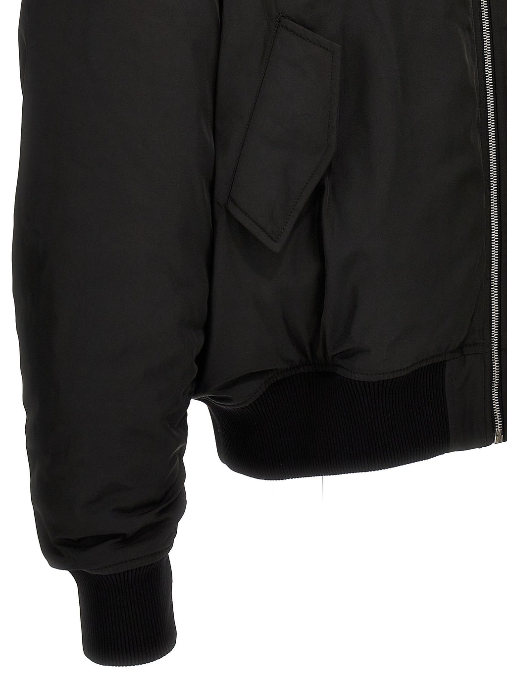 1989 Studio Black Polyester Bomber
