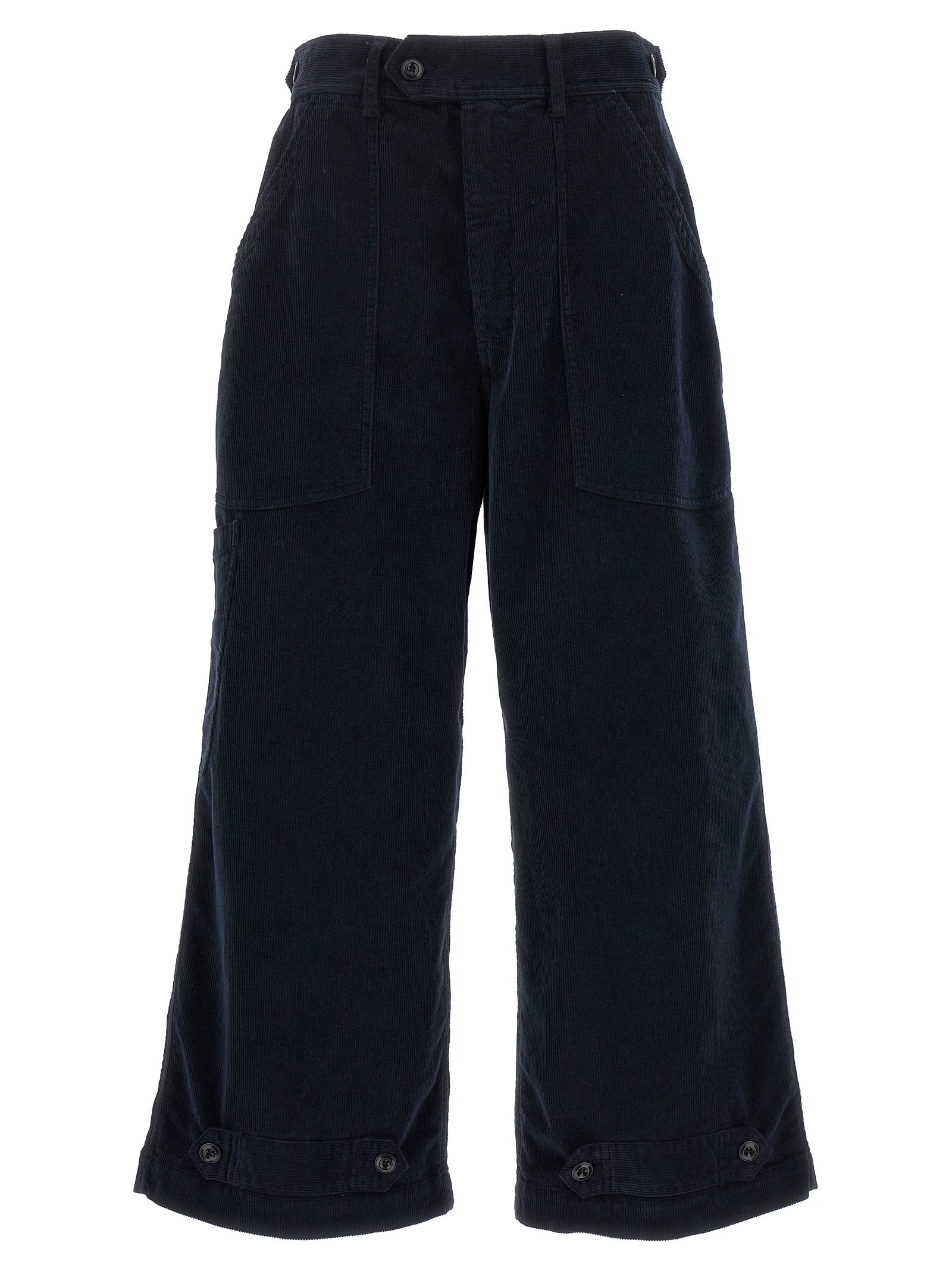 CELLAR DOOR Blue Cotton Casual Pants