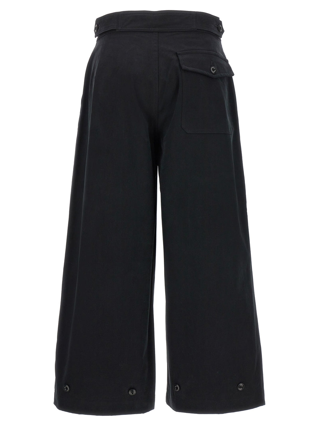 CELLAR DOOR Black Cotton Casual Pants