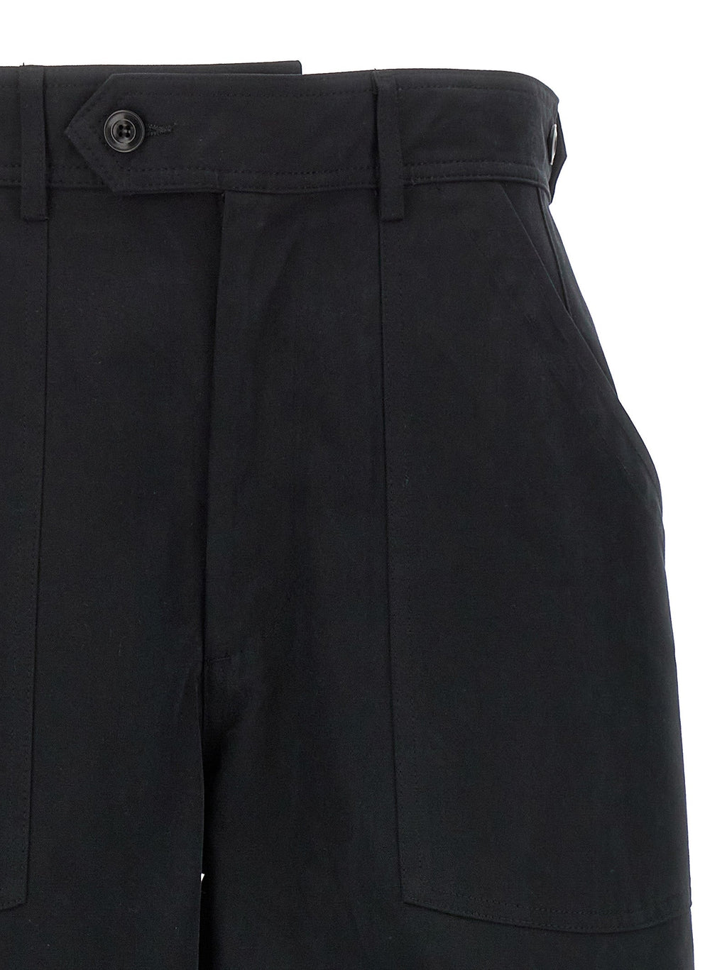 CELLAR DOOR Black Cotton Casual Pants