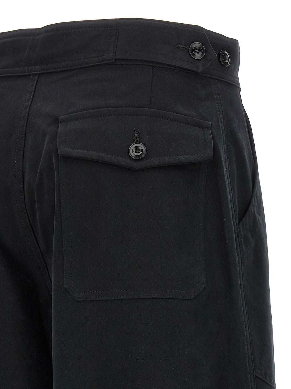 CELLAR DOOR Black Cotton Casual Pants