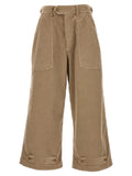 CELLAR DOOR Beige Cotton Casual Pants