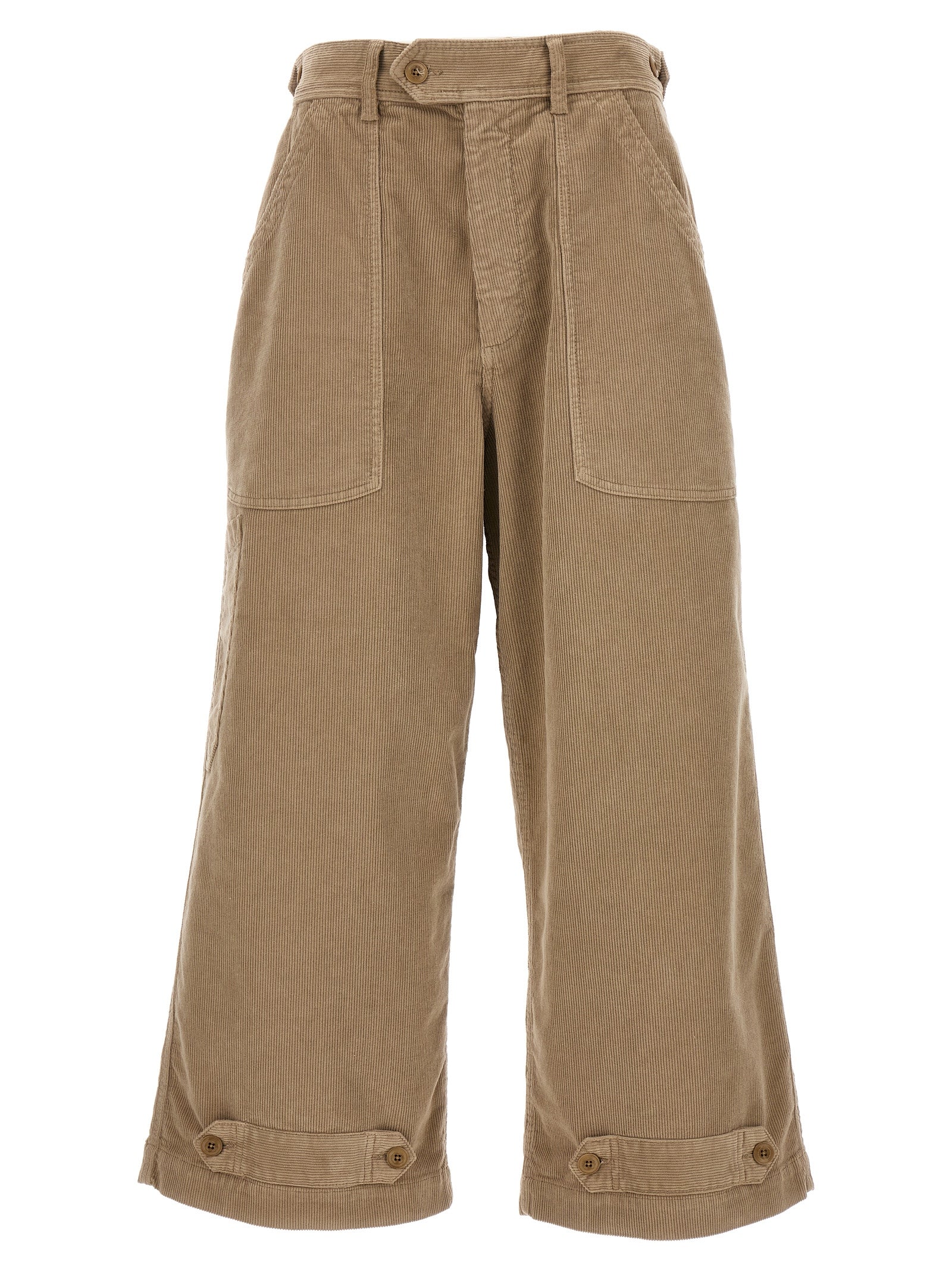 CELLAR DOOR Beige Cotton Casual Pants