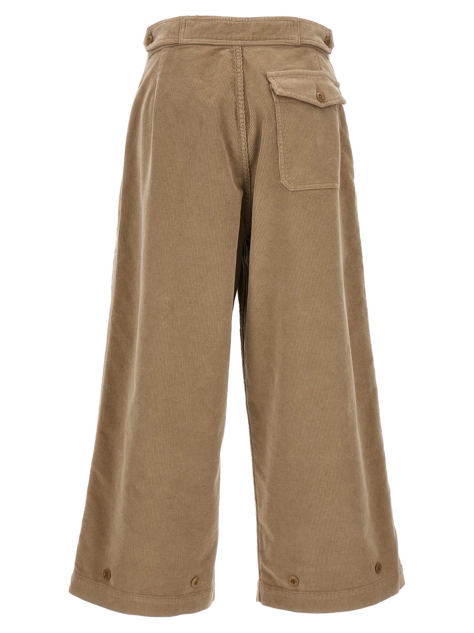 CELLAR DOOR Beige Cotton Casual Pants