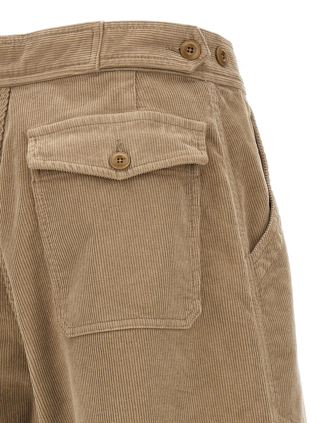 CELLAR DOOR Beige Cotton Casual Pants