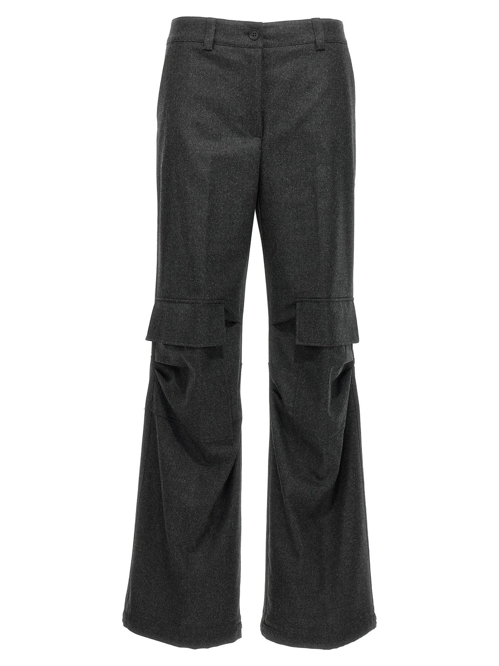 P.A.R.O.S.H. Gray Virgin Wool Cargo Pants