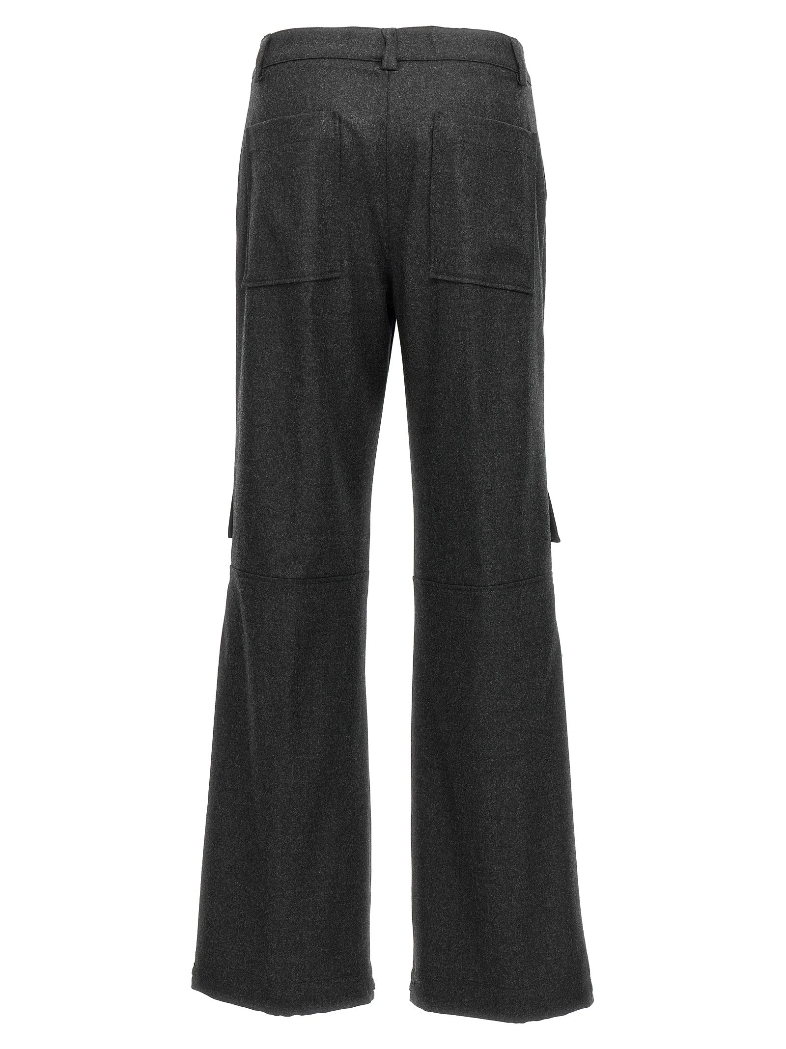 P.A.R.O.S.H. Gray Virgin Wool Cargo Pants