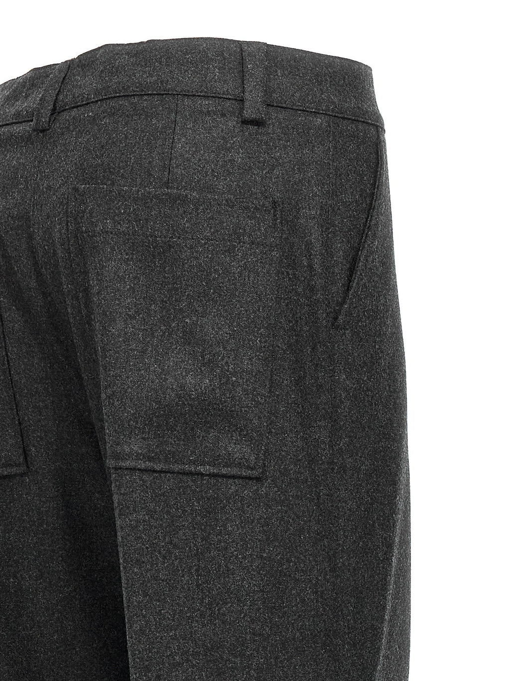 P.A.R.O.S.H. Gray Virgin Wool Cargo Pants
