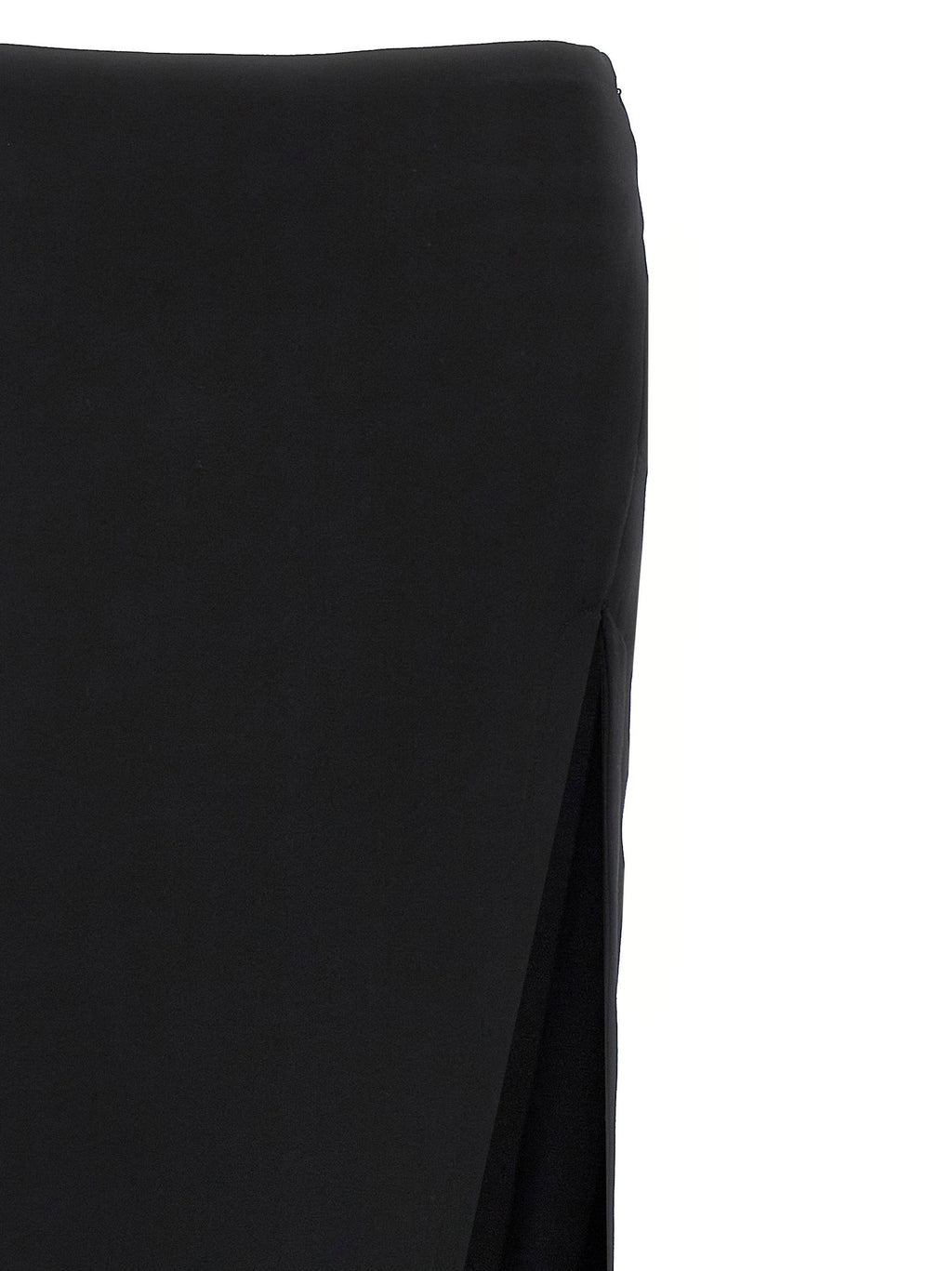 Ann Demeulemeester Black Lamb Leather Mini Skirt
