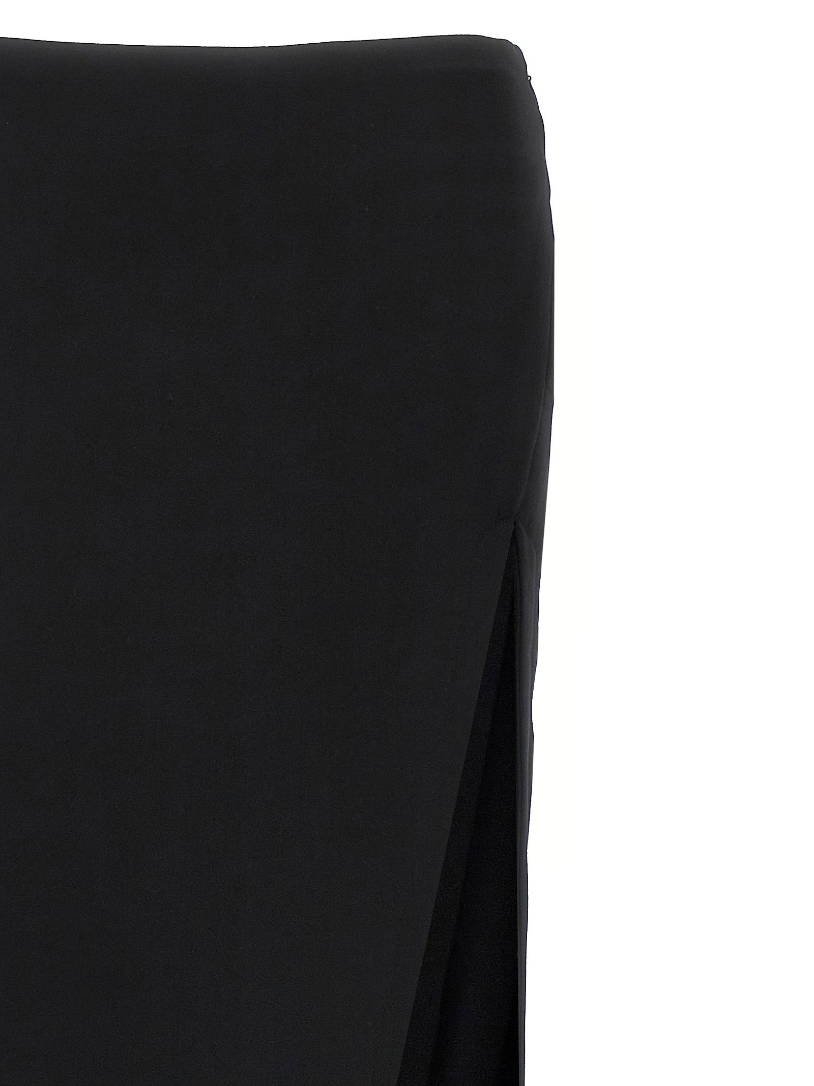 Ann Demeulemeester Black Lamb Leather Mini Skirt