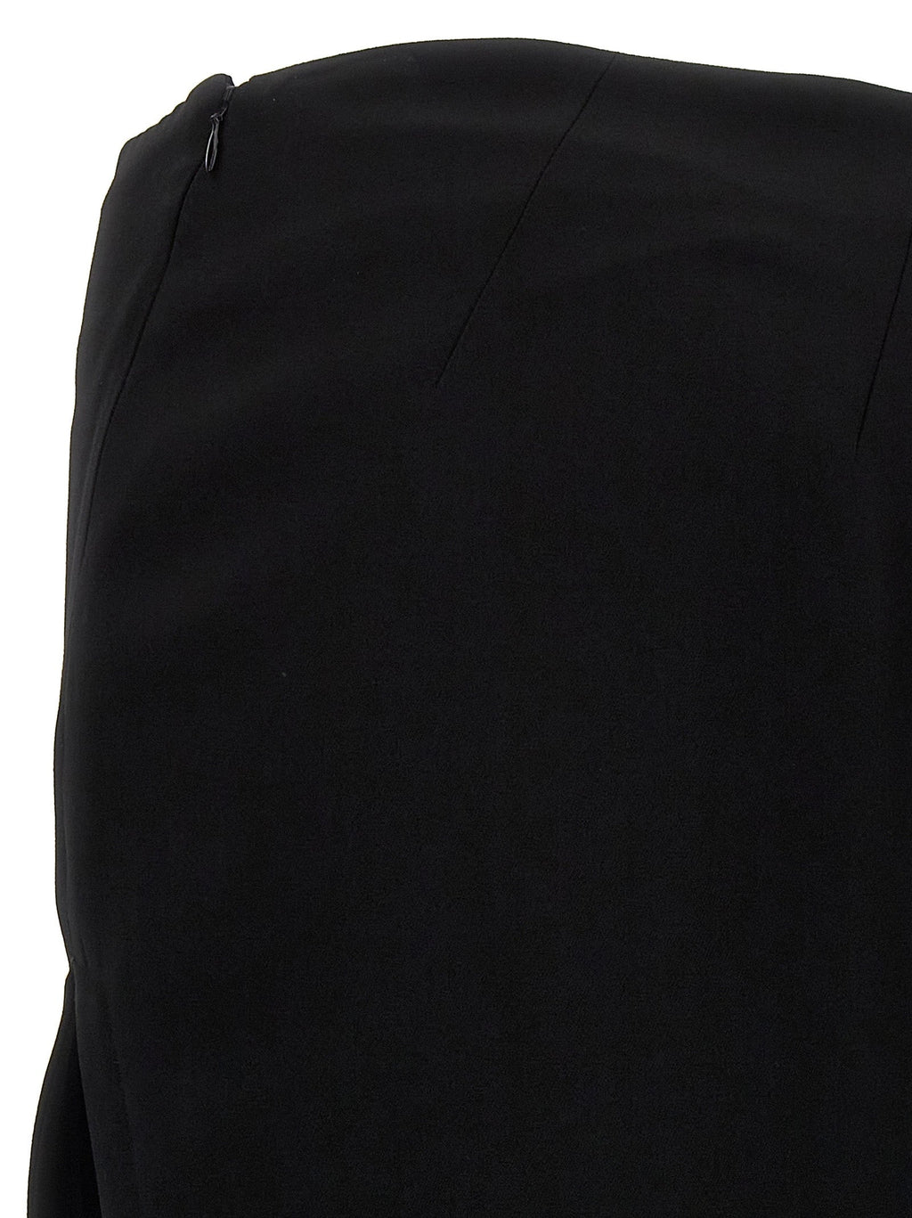 Ann Demeulemeester Black Lamb Leather Mini Skirt