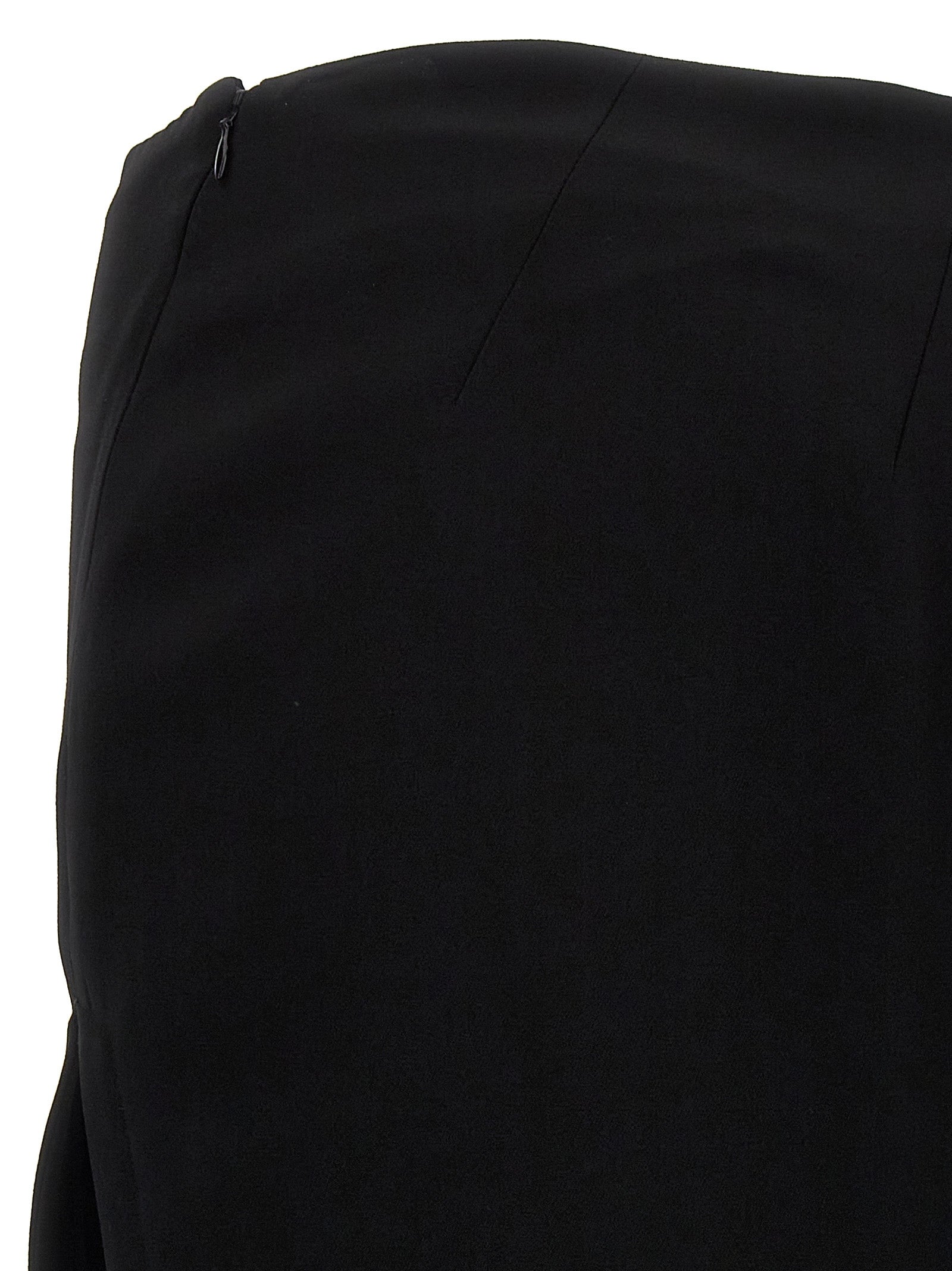 Ann Demeulemeester Black Lamb Leather Mini Skirt