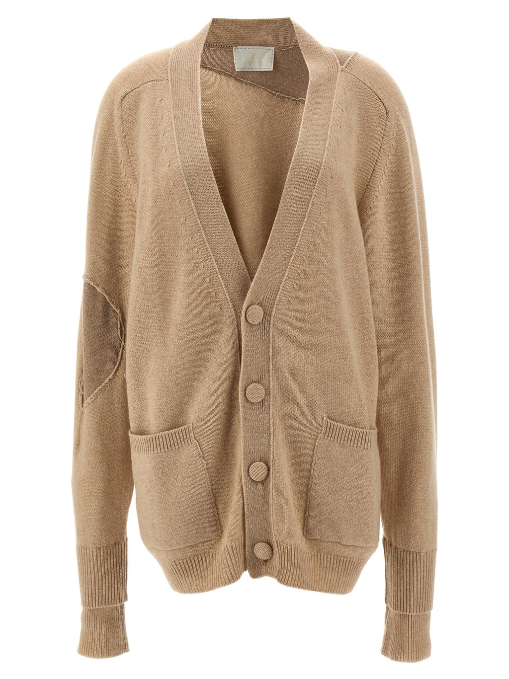RAMAEL Beige Cashmere Cardigan